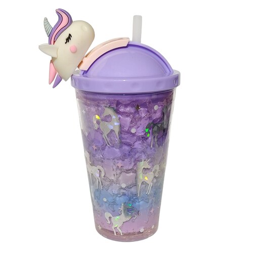 Termo Botella De Agua Vaso con Glitter Oficina Escuela