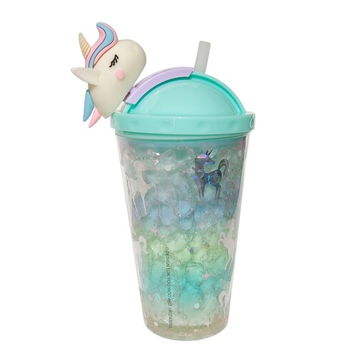 Termo Botella De Agua Vaso con Glitter Oficina Escuela