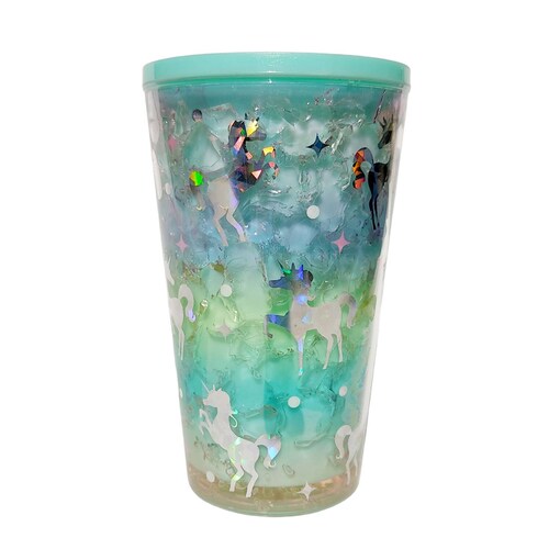Termo Botella De Agua Vaso con Glitter Oficina Escuela