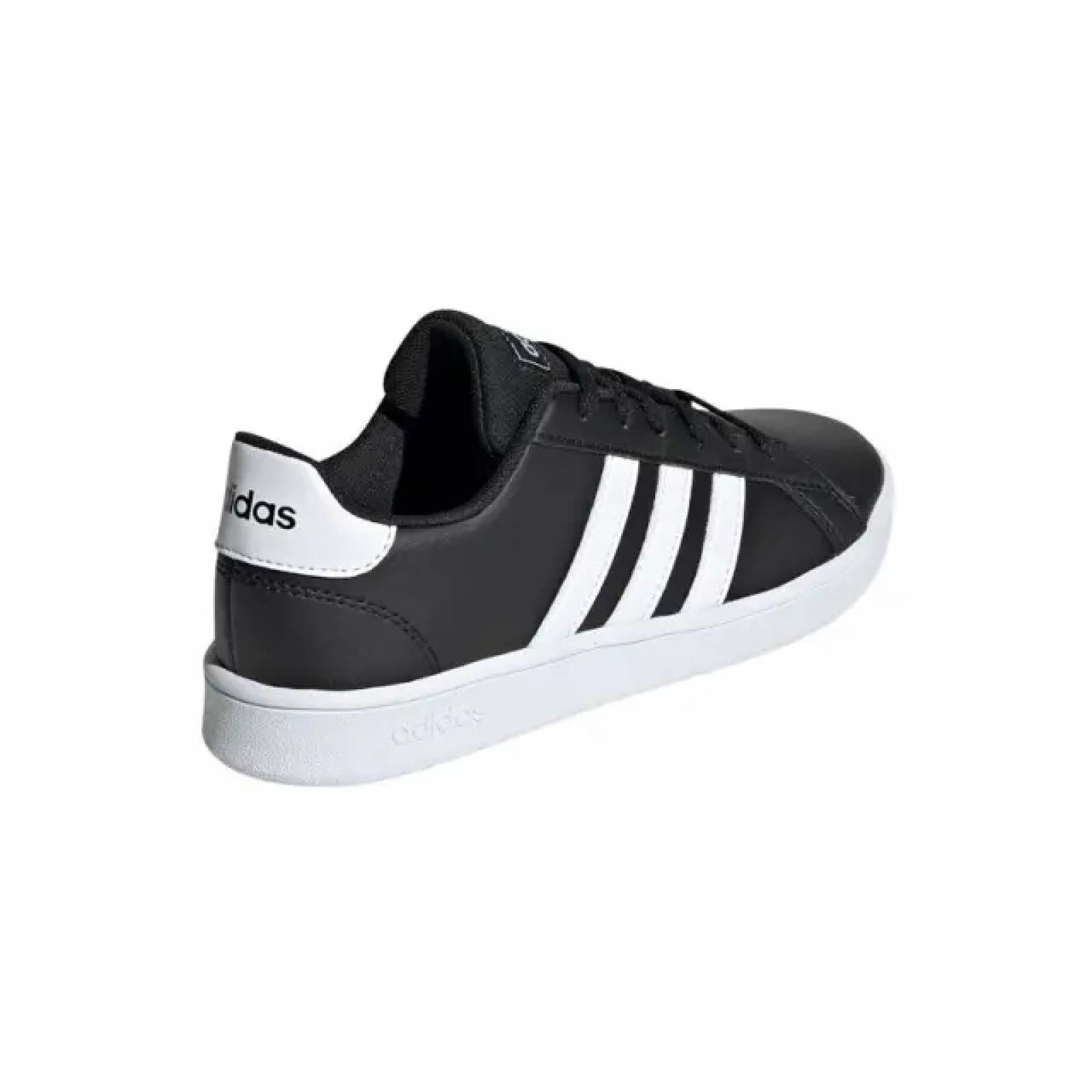 Tenis Casual Adidas Grand Court EF0102 Color Negro Blanco Original