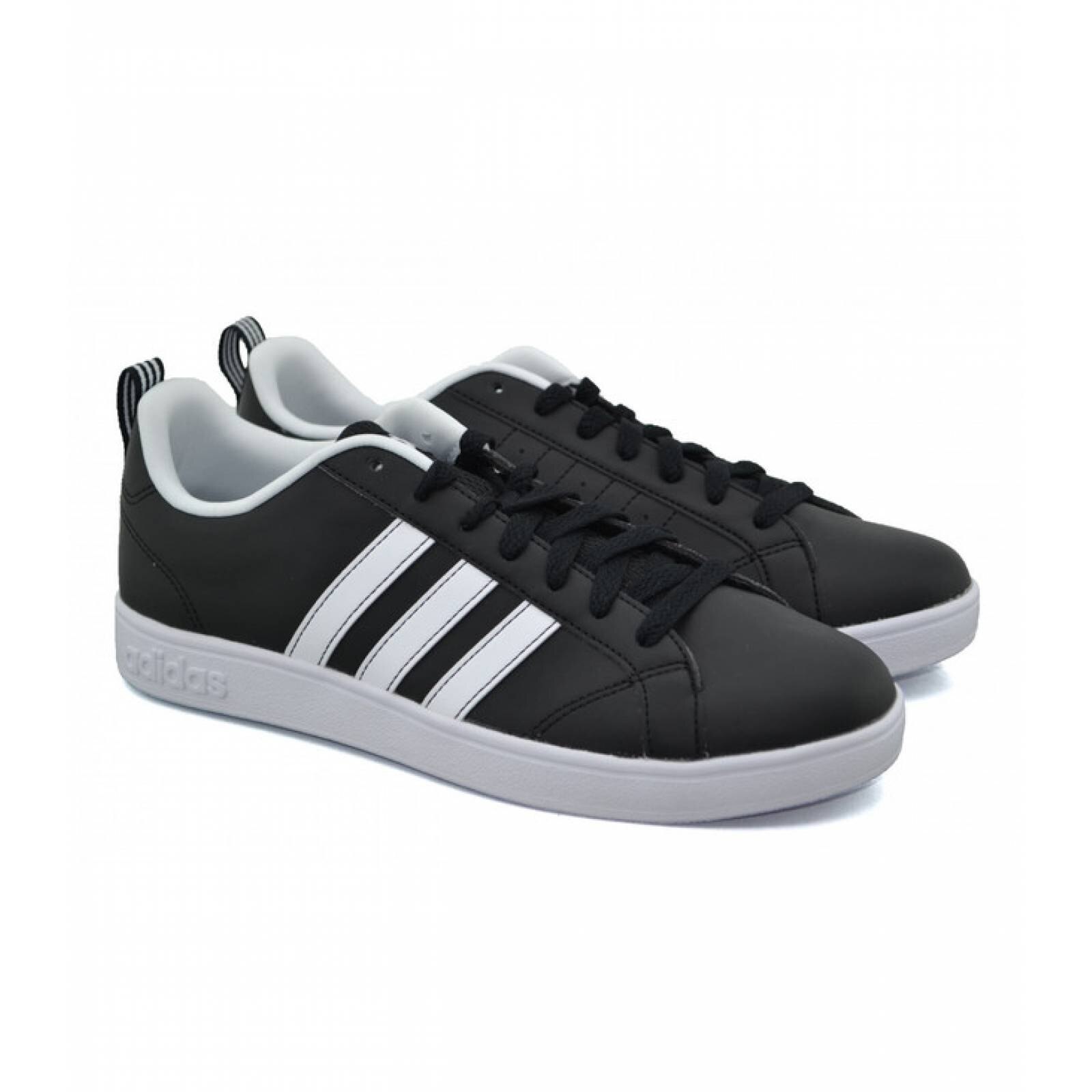 Adidas advantage negro con blanco sale