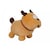 Perro bulldog de peluche 34x26cm PELUCHERIA