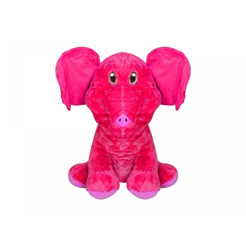 Elefante de peluche color rosa 70cm PELUCHERIA