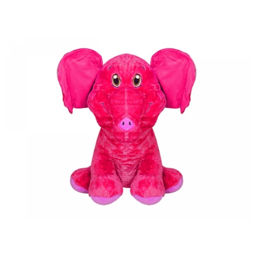 Elefante de peluche color rosa 70cm PELUCHERIA