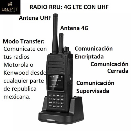 Radio Nacional 4g + Uhf   Gps  Plataforma Encriptada Mod Rru