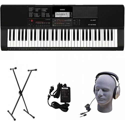Casio Ct-x700 Teclado 61 Teclas Paquete Funda Base y Audifonos