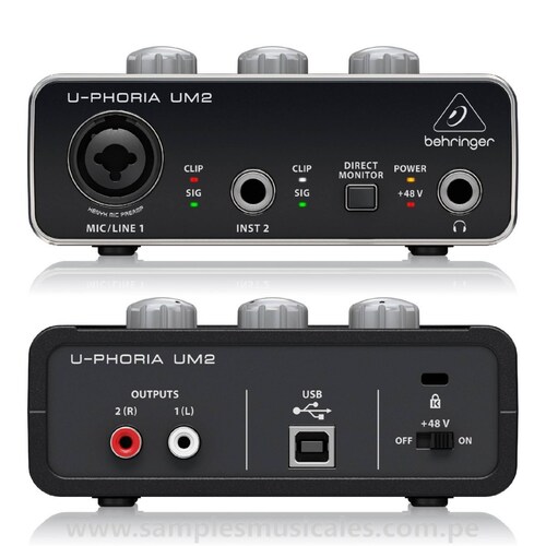 Behringer U-Phoria UM2 Interface de Audio USB