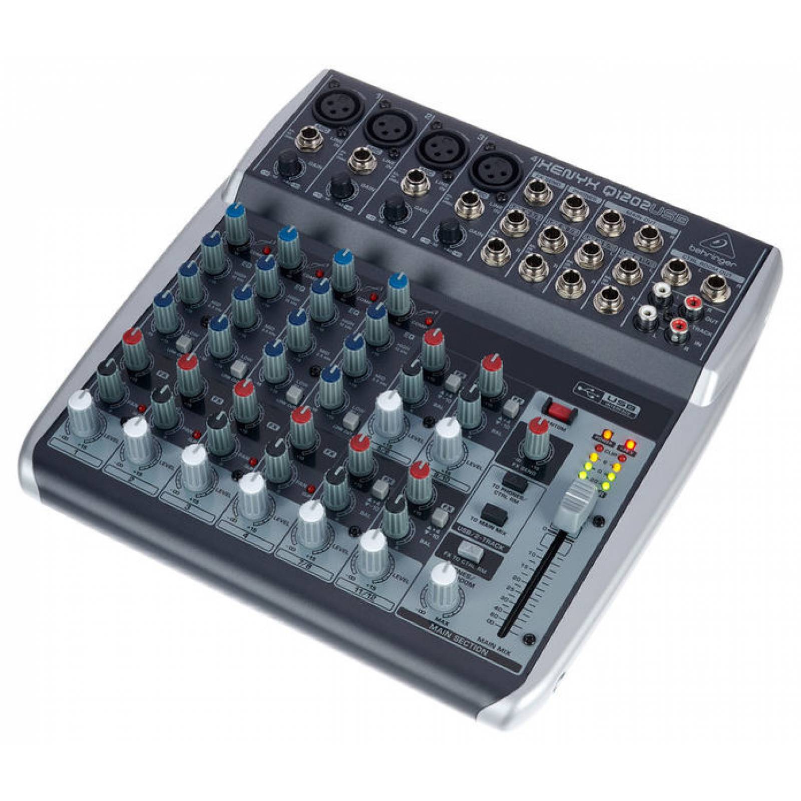 Behringer q1202usb mezcladora análoga 12 canales con usb Sears