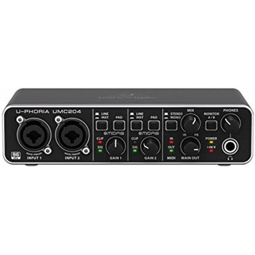 Behringer UMC-204HD Interfase De Audio 2x4