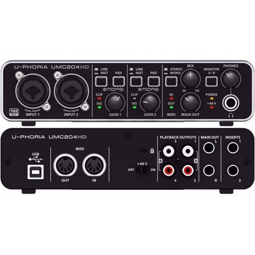 Behringer UMC-204HD Interfase De Audio 2x4