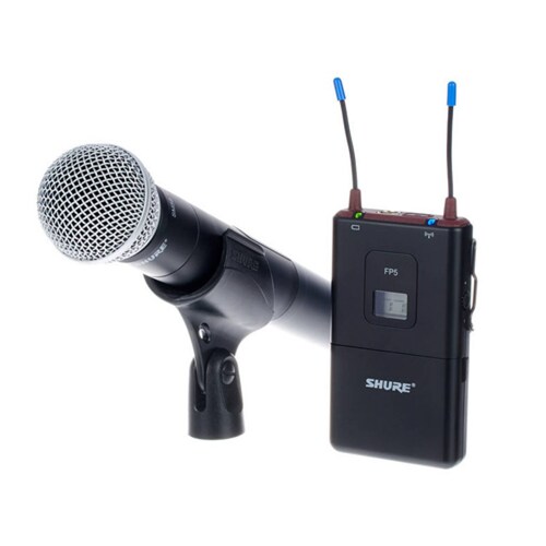 Set Micrófono para Cámara y Receptor Shure FP25-SM58