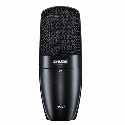 Microfono Profesional Condensador Para Voz e Instrumento Shure SM 27SC - Negro