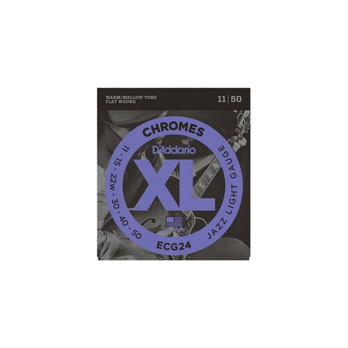 Cuerdas para Guitarra Eléctrica Entorchado Plano Jazz Light D Addario ECG24