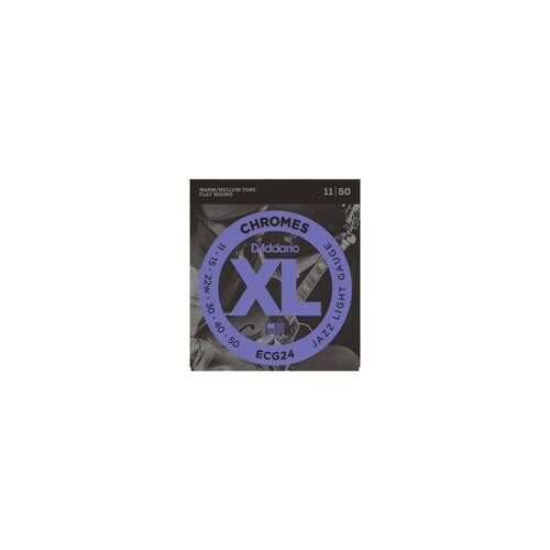 Cuerdas para Guitarra Eléctrica Entorchado Plano Jazz Light D Addario ECG24