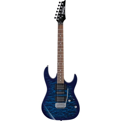 Guitarra Eléctrica Ibanez GIO GRX70QA - Azul Sombreado Translúcido