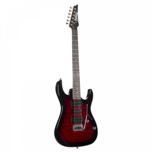 Guitarra Eléctrica Ibanez GIO GRX70QA - Roja Sombreada Translúcida