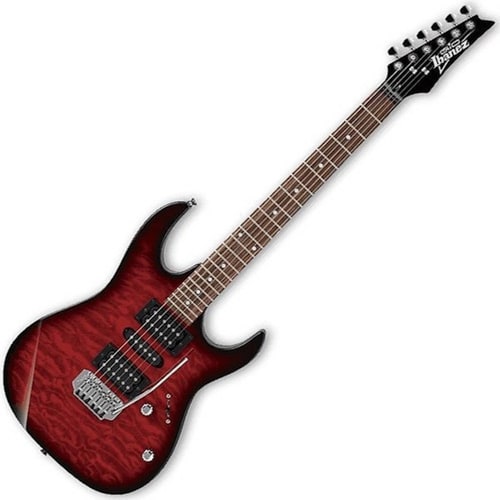 Guitarra Eléctrica Ibanez GIO GRX70QA - Roja Sombreada Translúcida