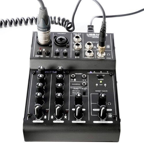 ART USB MIX Mezcladora Compacta con interfaz 3 Canales 