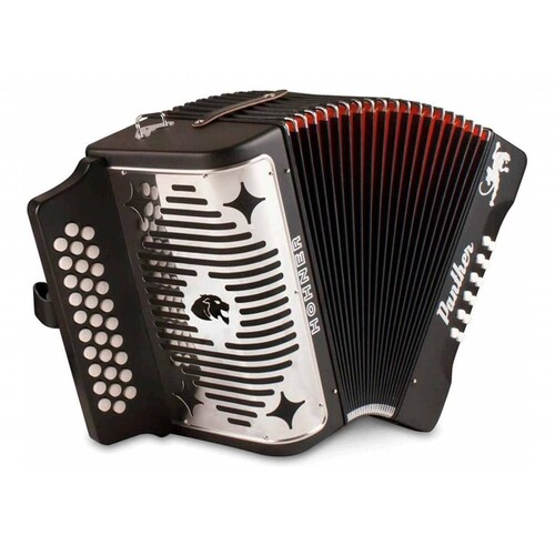 Hohner Panther A4800 Acordeón Diatónico Sol 31 Boton 12 Bajo 