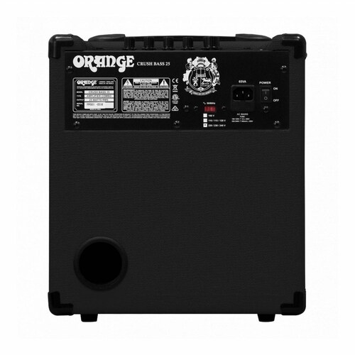 Amplificador Orange Crush Bass 25 Para Bajo De 25w Negro 