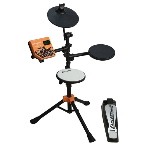 Carlsbro Rock 50 Batería Eléctrica 3 Pads Banco y Audifonos 