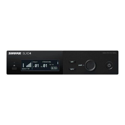 Shure Slxd4 G58 Receptor Inalámbrico Digital Profesional 