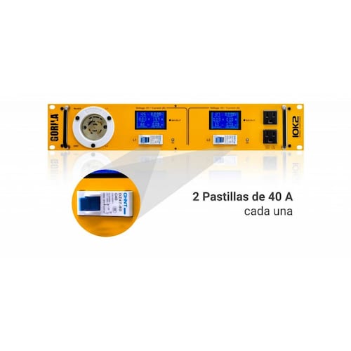 Gorila 10K2 Plus acondicionador de poder 12 clavijas polarizadas 