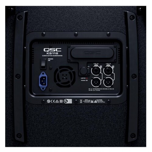 Qsc KS118 Subwoofer Activo 18 3600w 136dB Con Ruedas Negro 