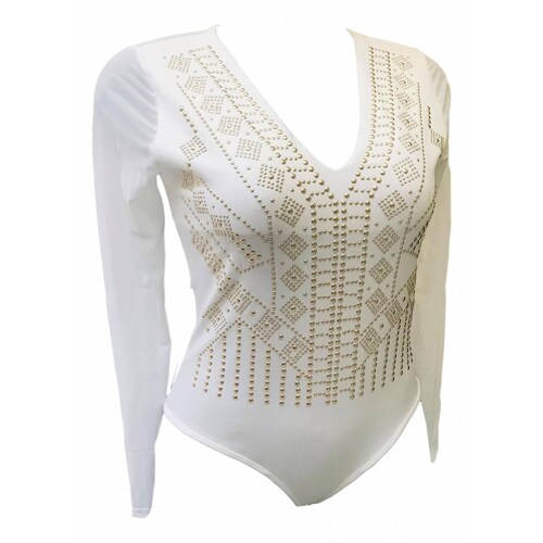 Blusa para dama mujer casual manga larga pantiblusa con decoraciones doradas Bai li