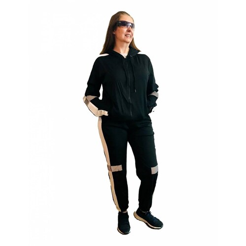 Conjunto de pants y sudadera completo para dama negro Ilys