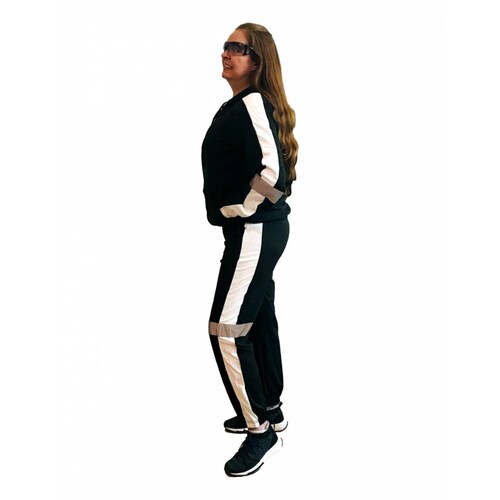 Conjunto de pants y sudadera completo para dama negro Ilys