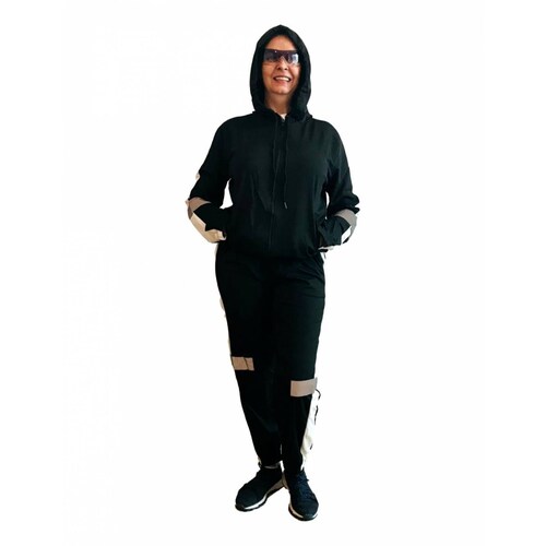 Conjunto de pants y sudadera completo para dama negro Ilys