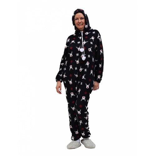 Pijama mameluco Navideño R Bomy  para mujer