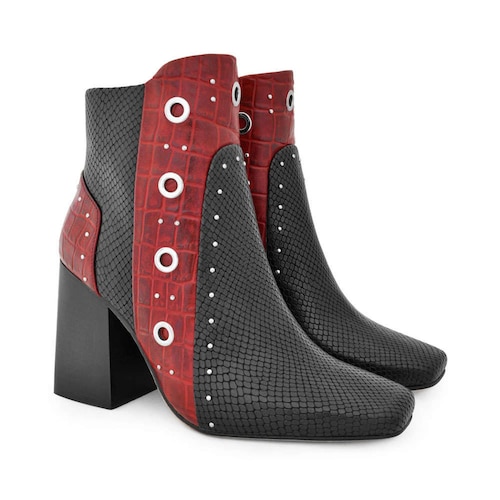 Zapato Dante Aiden Black / Red