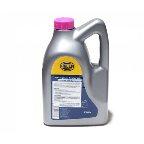 Anticongelante Rosa Premezclado al 33% Listo Para Usar 3.785 Litros Hella 