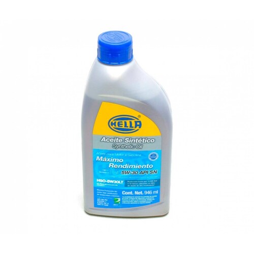 Aceite Motor 5w30 100% Sintetico Api Sn 1 Litro Hella 
