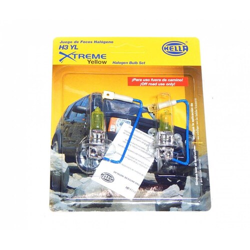 Foco H3 YL Design Xtreme Yellow 55 Watts 2 Focos Hella 
