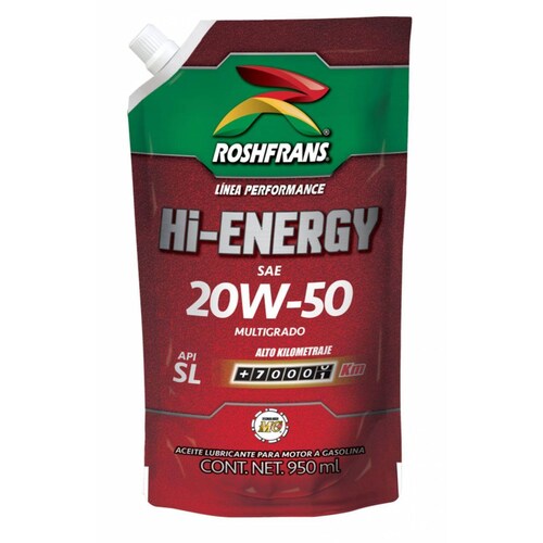 Aceite Motor 20W50 HI-ENERGY 950 ml Roshfrans 
