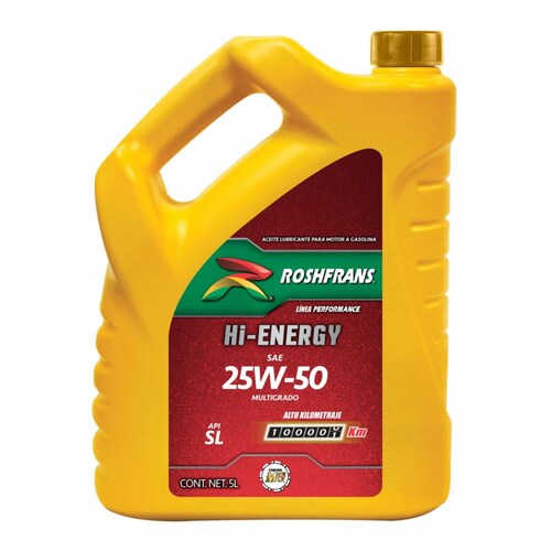 Aceite Motor 25W50 HI-ENERGY 5 L Roshfrans 