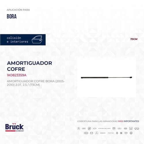 Amortiguador Cofre 1K0823359A Bruck-Germany 
