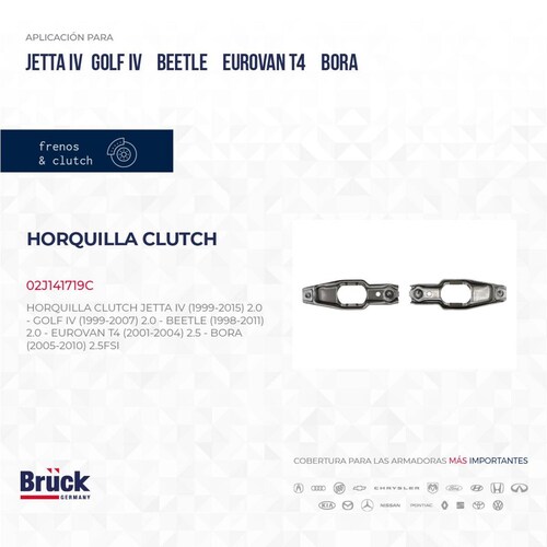 Horquilla Clutch 02J141719C Bruck-Germany 