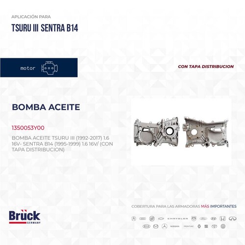Bomba Aceite 1350053Y00 Bruck-Germany 