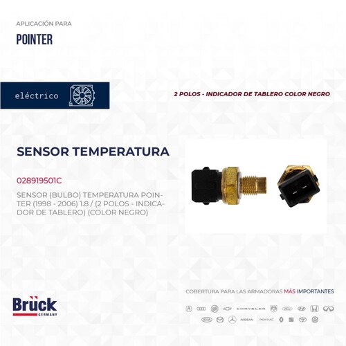 Sensor Bulbo Temperatura 028919501C Bruck-Germany 