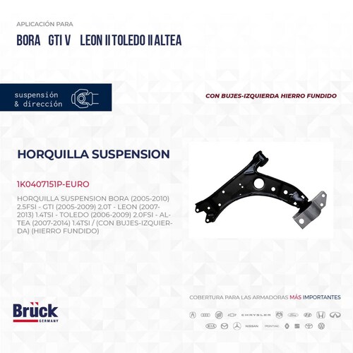 Horquilla Suspension 1K0407151P-EURO Bruck-Germany 