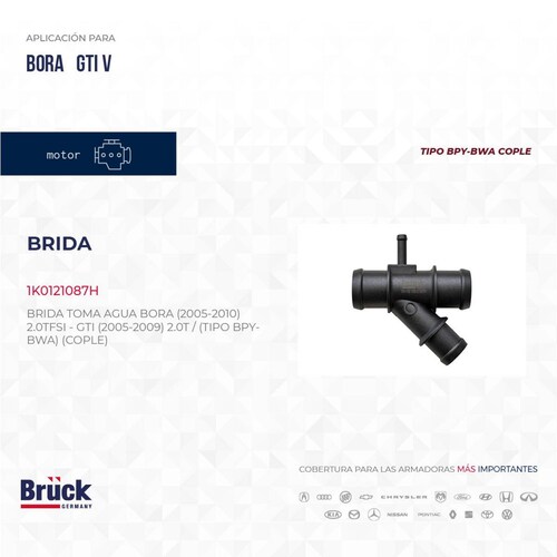 Brida Toma Agua 1K0121087H Bruck-Germany 