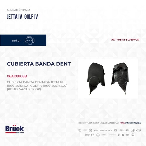 Cubierta Banda Dentada 06A109108B Bruck-Germany 