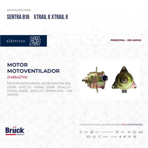 Motor Motoventilador 214864Z700 Bruck-Germany 