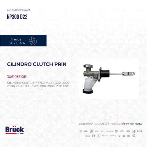Cilindro Clutch Principal 306103S10B Bruck-Germany 