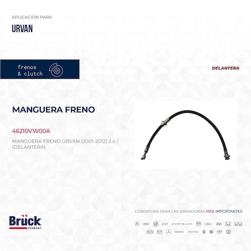Manguera Freno 46210VW00A Bruck-Germany 