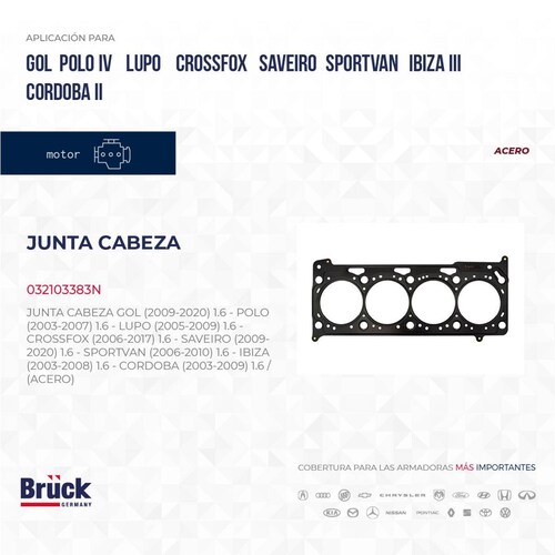 Junta Cabeza 032103383N Bruck-Germany 